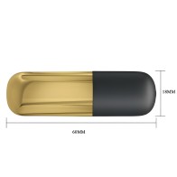 Pretty Love Golden Rechargeable Bullet Vibrator