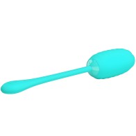 Pretty Love Kirk Rechargeable Vibrating Egg Aqua Green