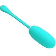 Pretty Love Kirk Rechargeable Vibrating Egg Aqua Green