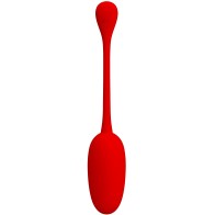 Knucker Huevo Vibrador Recargable Rojo