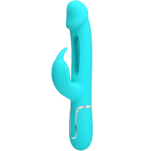 Pretty Love Kampas 3 in 1 Multifunctional Rabbit Vibrator with Tongue Green A