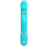 Pretty Love Kampas 3 in 1 Multifunctional Rabbit Vibrator with Tongue Green A