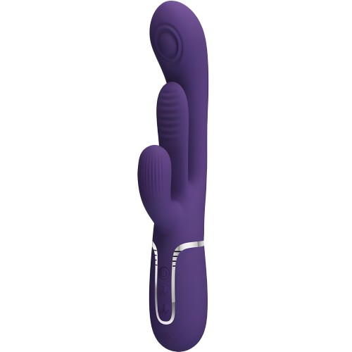 - Shania Triple Vibrador Rabbit Multifunción Morado