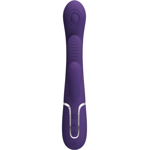 - Shania Triple Vibrador Rabbit Multifunción Morado