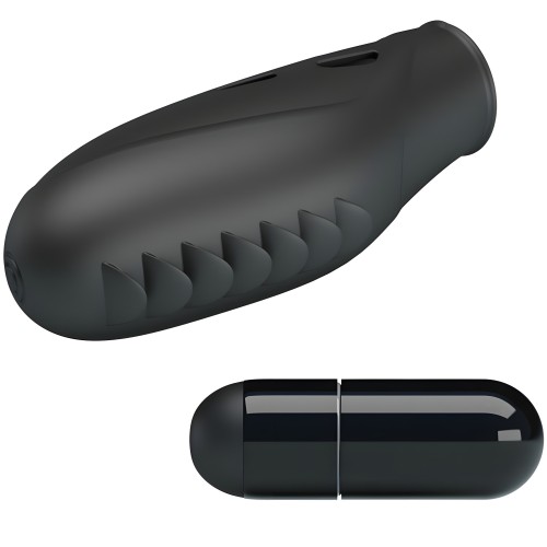 Pretty Love Gilo Finger Vibrator - Black Silicone