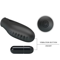 Pretty Love Gilo Finger Vibrator - Black Silicone