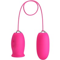 Pretty Love - Daisy Vibrator with Clitoris Stimulator Pink