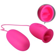 Pretty Love - Daisy Vibrator with Clitoris Stimulator Pink
