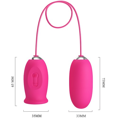 Pretty Love - Daisy Vibrator with Clitoris Stimulator Pink