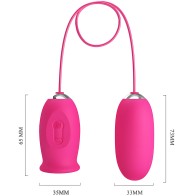 Pretty Love - Daisy Vibrator with Clitoris Stimulator Pink