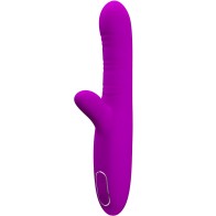 Angelique Vibrador Multifunción + Estimulador De Clítoris Morado - Pretty Love