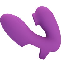 Athena Vibrador De Dedo Con Estimulador Clítoris Morado | Pretty Love