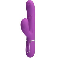 Pretty Love Perlita Rabbit Multifunction Vibrator 3 In 1 Purple