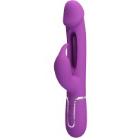 - Kampas Vibrador Rabbit Multifunción 3 En 1 Morado