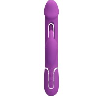 - Kampas Vibrador Rabbit Multifunción 3 En 1 Morado