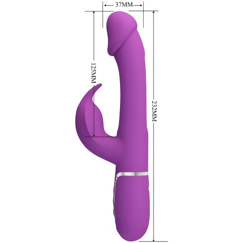 Pretty Love Kampas Multifunctional Rabbit Vibrator 3 in 1 Purple