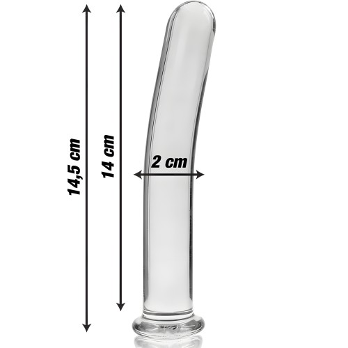 Nebula Series By Ibiza - Model 8 Transparent Crystal Dildo 14.5 cm