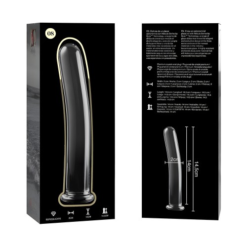 Nebula Series By Ibiza - Modelo 8 Dildo Cristal Transparente 14.5 cm