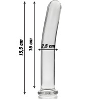 Model 9 Transparent Crystal Dildo 15.5 cm -o- 2.5 cm - Nebula Series By Ibiza