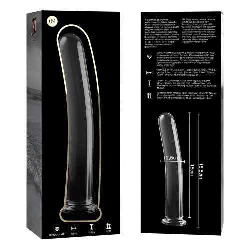 Model 9 Transparent Crystal Dildo 15.5 cm -o- 2.5 cm - Nebula Series By Ibiza