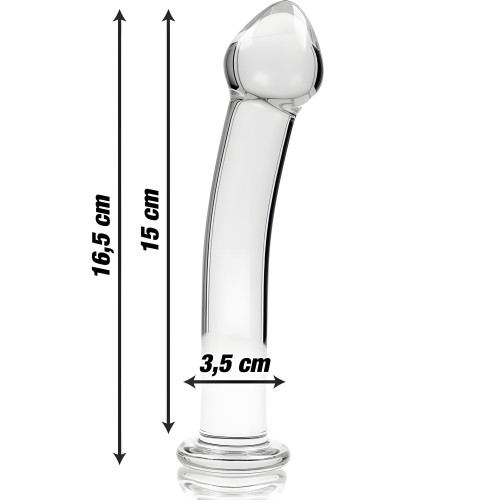 Modelo 11 Dildo Cristal Transparente