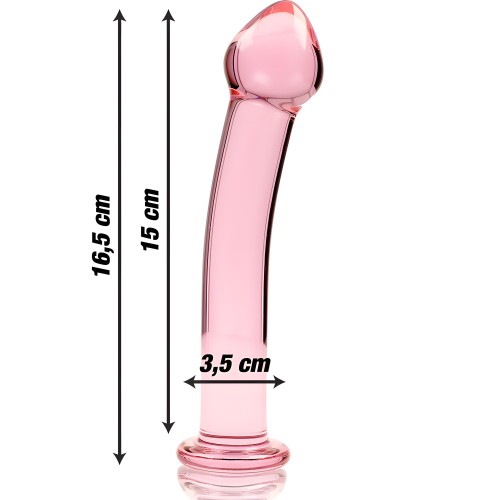 - Modelo 11 Dildo Cristal Rosa 16 Cm