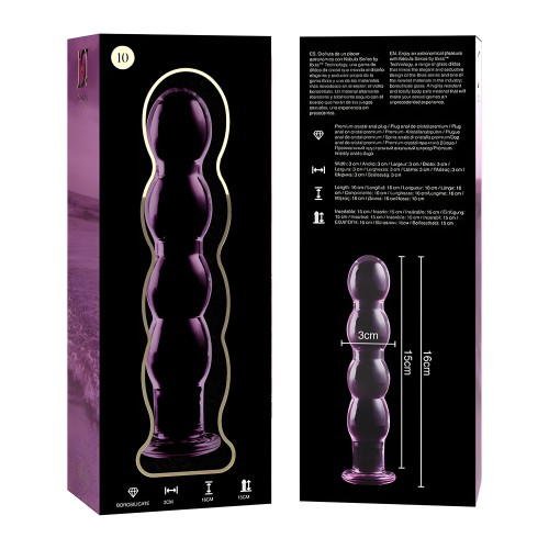 Modelo 10 Dildo Cristal Rosa 16.5 Cm