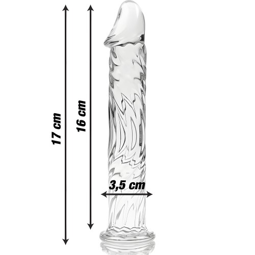 Modelo 12 Dildo Cristal Transparente 17 Cm -o- 3.5 Cm