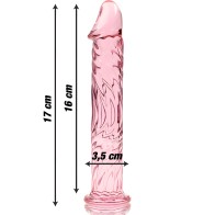 Modelo 12 Dildo Cristal Rosa