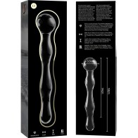 Nebula Series By Ibiza - Model 13 Crystal Dildo Transparent 18 cm