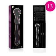 Nebula Series By Ibiza Model 13 Crystal Dildo Pink 18 cm