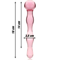 Nebula Series By Ibiza Model 13 Crystal Dildo Pink 18 cm