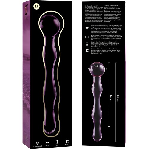 Nebula Series By Ibiza Model 13 Crystal Dildo Pink 18 cm