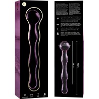 Nebula Series By Ibiza Model 13 Crystal Dildo Pink 18 cm