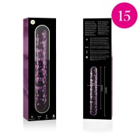 Modelo 15 Dildo Cristal Rosa 18.5 Cm