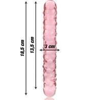 Modelo 15 Dildo Cristal Rosa 18.5 Cm