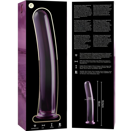 Nebula Series Model 17 Pink Glass Dildo