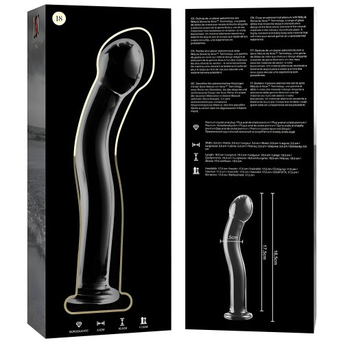 Modelo 18 Dildo Cristal Transparente