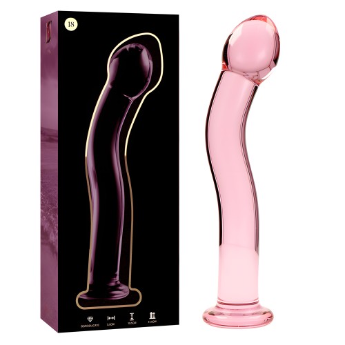 Modelo 18 Dildo Cristal Rosa 18.5 Cm -o- 3.5 Cm