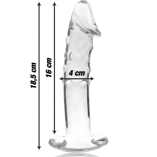 Modelo 19 Dildo Cristal Transparente 18.5 Cm -o- 4 Cm