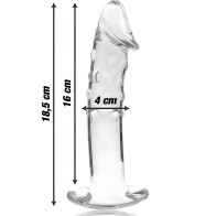 Nebula Series By Ibiza - Model 19 Transparent Glass Dildo 18.5 Cm -o- 4 Cm