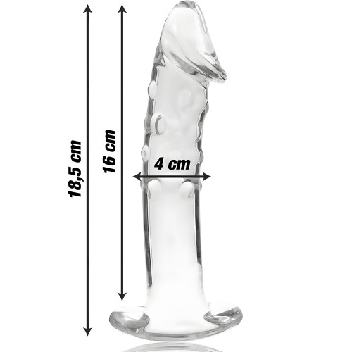 Nebula Series By Ibiza - Model 19 Transparent Glass Dildo 18.5 Cm -o- 4 Cm