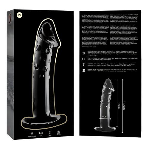 Nebula Series By Ibiza - Model 19 Transparent Glass Dildo 18.5 Cm -o- 4 Cm