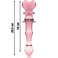 Model 21 Crystal Dildo Pink 20.5 cm -o- 3.5 cm