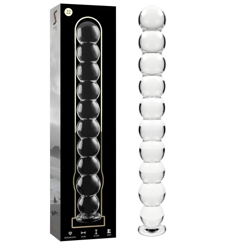 - Modelo 22 Dildo Cristal Transparente 21.5 Cm -o- 2.5 Cm