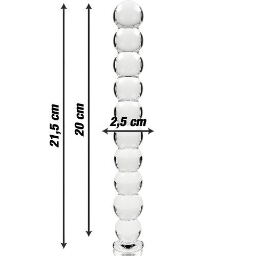 - Modelo 22 Dildo Cristal Transparente 21.5 Cm -o- 2.5 Cm