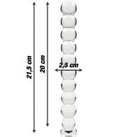 - Modelo 22 Dildo Cristal Transparente 21.5 Cm -o- 2.5 Cm