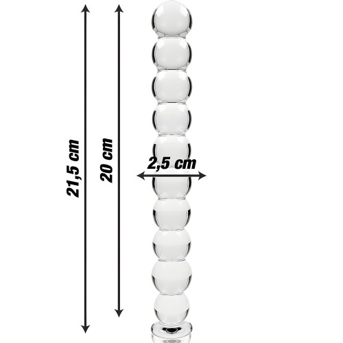 Nebula Series Model 22 Transparent Glass Dildo
