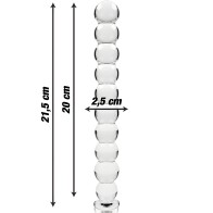 - Modelo 22 Dildo Cristal Transparente 21.5 Cm -o- 2.5 Cm