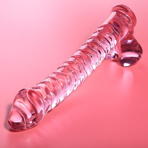 Nebula Series Dildo Cristal Rosa 21.5 Cm - Placer de Lujo